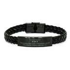 Remarkable Judge Gifts, Your dedication and hard work, Inspirational Birthday Christmas Unique Braided Leather Bracelet For Judge, Coworkers, Men, Women, Friends