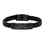 Remarkable Logger Gifts, Your dedication and hard work, Inspirational Birthday Christmas Unique Braided Leather Bracelet For Logger, Coworkers, Men, Women, Friends