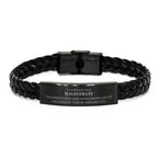 Remarkable Magistrate Gifts, Your dedication and hard work, Inspirational Birthday Christmas Unique Braided Leather Bracelet For Magistrate, Coworkers, Men, Women, Friends