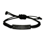 Remarkable Microbiologist Gifts, Your dedication and hard work, Inspirational Birthday Christmas Unique Black Rope Bracelet For Microbiologist, Coworkers, Men, Women, Friends