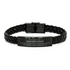 Remarkable Microbiologist Gifts, Your dedication and hard work, Inspirational Birthday Christmas Unique Braided Leather Bracelet For Microbiologist, Coworkers, Men, Women, Friends
