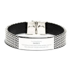 Remarkable Model Gifts, Your dedication and hard work, Inspirational Birthday Christmas Unique Stainless Steel Bracelet For Model, Coworkers, Men, Women, Friends