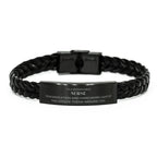 Remarkable Nurse Gifts, Your dedication and hard work, Inspirational Birthday Christmas Unique Braided Leather Bracelet For Nurse, Coworkers, Men, Women, Friends
