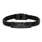 Remarkable Observer Gifts, Your dedication and hard work, Inspirational Birthday Christmas Unique Braided Leather Bracelet For Observer, Coworkers, Men, Women, Friends