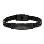 Remarkable Painter Gifts, Your dedication and hard work, Inspirational Birthday Christmas Unique Braided Leather Bracelet For Painter, Coworkers, Men, Women, Friends