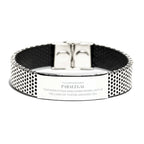 Remarkable Paralegal Gifts, Your dedication and hard work, Inspirational Birthday Christmas Unique Stainless Steel Bracelet For Paralegal, Coworkers, Men, Women, Friends