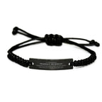 Remarkable Pharmacy Technician Gifts, Your dedication and hard work, Inspirational Birthday Christmas Unique Black Rope Bracelet For Pharmacy Technician, Coworkers, Men, Women, Friends