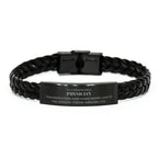 Remarkable Physician Gifts, Your dedication and hard work, Inspirational Birthday Christmas Unique Braided Leather Bracelet For Physician, Coworkers, Men, Women, Friends