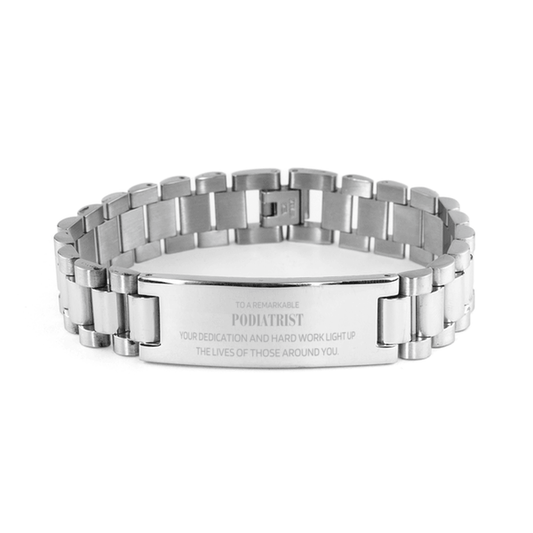 Remarkable Podiatrist Gifts, Your dedication and hard work, Inspirational Birthday Christmas Unique Ladder Stainless Steel Bracelet For Podiatrist, Coworkers, Men, Women, Friends - Mallard Moon Gift Shop