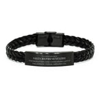 Remarkable Sales Representative Gifts, Your dedication and hard work, Inspirational Birthday Christmas Unique Braided Leather Bracelet For Sales Representative, Coworkers, Men, Women, Friends