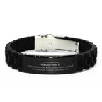 Remarkable Shampooer Gifts, Your dedication and hard work, Inspirational Birthday Christmas Unique Black Glidelock Clasp Bracelet For Shampooer, Coworkers, Men, Women, Friends