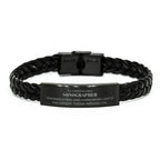 Remarkable Sonographer Gifts, Your dedication and hard work, Inspirational Birthday Christmas Unique Braided Leather Bracelet For Sonographer, Coworkers, Men, Women, Friends