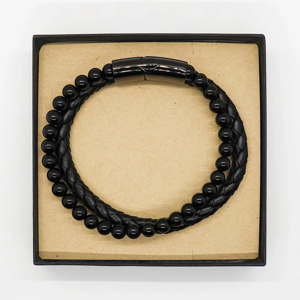 Remarkable Substitute Teacher Gifts Inspirational Birthday Christmas Unique Stone Leather Bracelets For Substitute Teacher, Coworkers, Men, Women, Friends