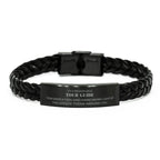 Remarkable Tour Guide Gifts, Your dedication and hard work, Inspirational Birthday Christmas Unique Braided Leather Bracelet For Tour Guide, Coworkers, Men, Women, Friends