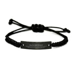 Remarkable Transcriptionist Gifts, Your dedication and hard work, Inspirational Birthday Christmas Unique Black Rope Bracelet For Transcriptionist, Coworkers, Men, Women, Friends