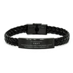 Remarkable Valet Gifts, Your dedication and hard work, Inspirational Birthday Christmas Unique Braided Leather Bracelet For Valet, Coworkers, Men, Women, Friends