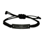 Remarkable Waiter Gifts, Your dedication and hard work, Inspirational Birthday Christmas Unique Black Rope Bracelet For Waiter, Coworkers, Men, Women, Friends