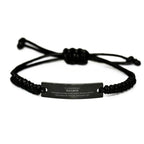 Remarkable Welder Gifts, Your dedication and hard work, Inspirational Birthday Christmas Unique Black Rope Bracelet For Welder, Coworkers, Men, Women, Friends