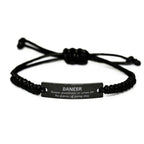 Sarcastic Dancer Black Rope Bracelet Gifts, Christmas Holiday Gifts for Dancer Birthday, Dancer: Because greatness is woven