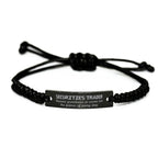 Sarcastic Securities Trader Black Rope Bracelet Gifts, Christmas Holiday Gifts for Securities Trader Birthday, Securities Trader: Because greatness is woven