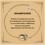 ShampooerSunflower Bracelet - Thanks for being who you are - Birthday Christmas Jewelry Gifts Coworkers Colleague Boss
