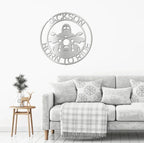 Motorcycle Born to Ride Custom Name Metal Art Wall Sign