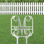 Vine Custom Name Initial Address Garden Lawn Yard Steel Stake Sign