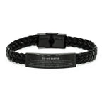 Sister Braided Leather Bracelet Birthday Christmas Unique Gifts Behind you, all your memories, before you, all your dreams