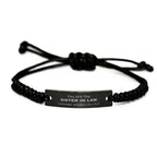 Sister In Law Black Rope Bracelet, Everyone wishes they had, Inspirational Bracelet For Sister In Law, Sister In Law Gifts, Birthday Christmas Unique Gifts For Sister In Law