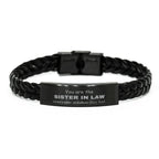 Sister In Law Braided Leather Bracelet, Everyone wishes they had, Inspirational Bracelet For Sister In Law, Sister In Law Gifts, Birthday Christmas Unique Gifts For Sister In Law