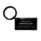 Sister In Law Keychain, Everyone wishes they had, Inspirational Keychain For Sister In Law, Sister In Law Gifts, Birthday Christmas Unique Gifts For Sister In Law