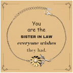 Sister In Law Sunflower Bracelet, Everyone wishes they had, Inspirational Bracelet For Sister In Law, Sister In Law Gifts, Birthday Christmas Unique Gifts For Sister In Law