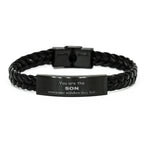 Son Braided Leather Bracelet, Everyone wishes they had, Inspirational Bracelet For Son, Son Gifts, Birthday Christmas Unique Gifts For Son