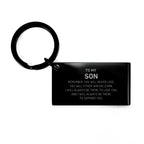 Son Gifts, To My Son Remember, you will never lose. You will either WIN or LEARN, Keepsake Keychain For Son Engraved, Birthday Christmas Gifts Ideas For Son X-mas Gifts
