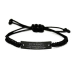 South Dakota is my home Gifts, Lovely South Dakota Birthday Christmas Black Rope Bracelet For People from South Dakota, Men, Women, Friends