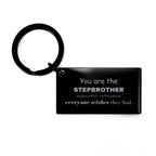 Stepbrother Keychain, Everyone wishes they had, Inspirational Keychain For Stepbrother, Stepbrother Gifts, Birthday Christmas Unique Gifts For Stepbrother