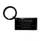 Stepdaughter Christmas Perfect Gifts, Stepdaughter Keychain, Motivational Stepdaughter Engraved Gifts, Birthday Gifts For Stepdaughter, To My Stepdaughter Life is learning to dance in the rain, . I'm always with you