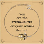 Stepdaughter Sunflower Bracelet, Everyone wishes they had, Inspirational Bracelet For Stepdaughter, Stepdaughter Gifts, Birthday Christmas Unique Gifts For Stepdaughter