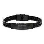 Stepmom Braided Leather Bracelet Birthday Christmas Unique Gifts Behind you, all your memories, before you, all your dreams