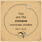 Stepmom Sunflower Bracelet, Everyone wishes they had, Inspirational Bracelet For Stepmom, Stepmom Gifts, Birthday Christmas Unique Gifts For Stepmom