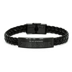 Stepson Braided Leather Bracelet Bracelet Birthday Christmas Unique Gifts Behind you, all your memories, before you, all your dreams