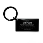 Stepson Gifts, To My Stepson Remember, you will never lose. You will either WIN or LEARN, Keepsake Keychain For Stepson Engraved, Birthday Christmas Gifts Ideas For Stepson X-mas Gifts