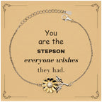Stepson Sunflower Bracelet, Everyone wishes they had, Inspirational Bracelet For Stepson, Stepson Gifts, Birthday Christmas Unique Gifts For Stepson