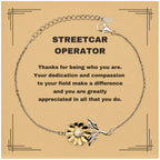 Streetcar OperatorSunflower Bracelet - Thanks for being who you are - Birthday Christmas Jewelry Gifts Coworkers Colleague Boss