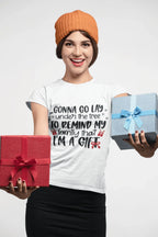 Funny Christmas Tee Shirt -Gonna lay under the tree