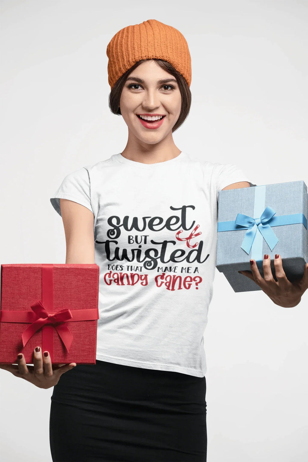 Funny Holiday Tee Shirt - Sweet but Twisted Does that make me a Candy Cane