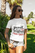 Funny Holiday Tee Shirt - Sweet but Twisted Does that make me a Candy Cane