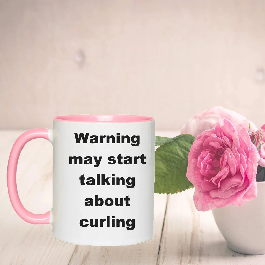 Funny Curling Ceramic Coffee Mug