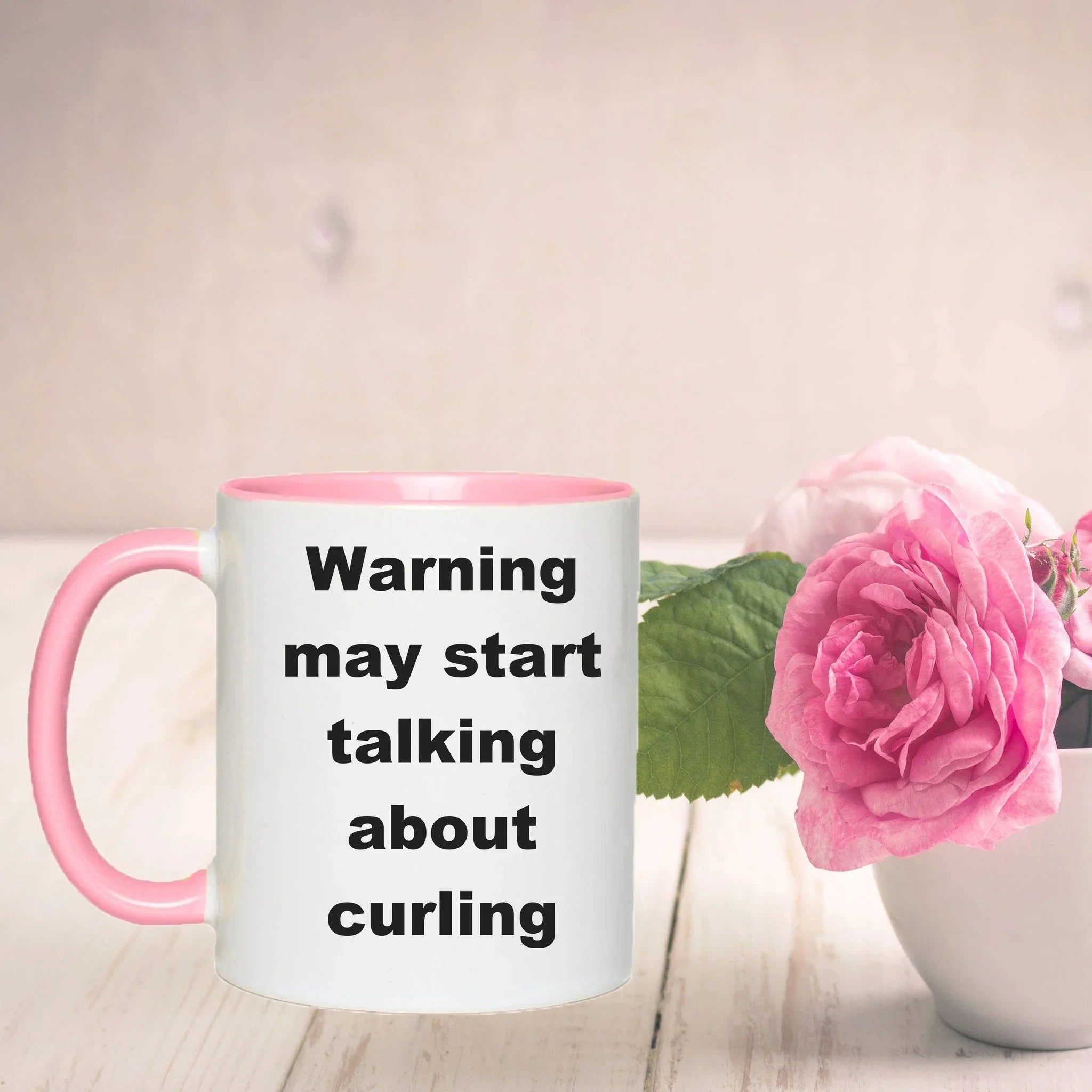 Funny Curling Ceramic Coffee Mug