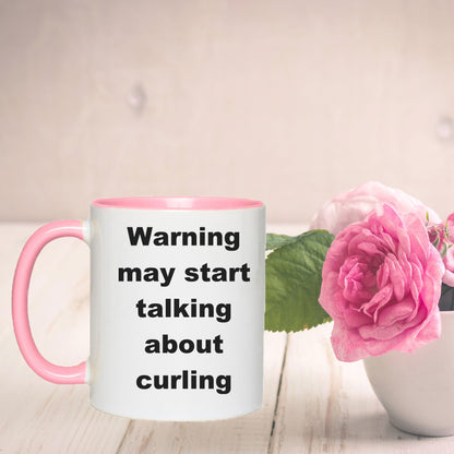 Funny Curling Ceramic Coffee Mug - Mallard Moon Gift Shop